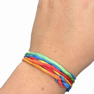 Pack de 10 cordons arco iris